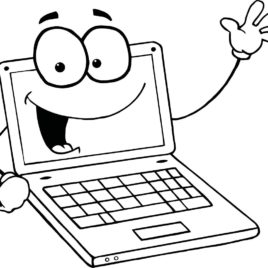 268x268 Computer Parts Coloring Pages Computer Coloring Pages Computer