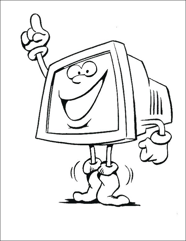 600x775 Kids N Coloring Pages Computer Computer Coloring Pictures