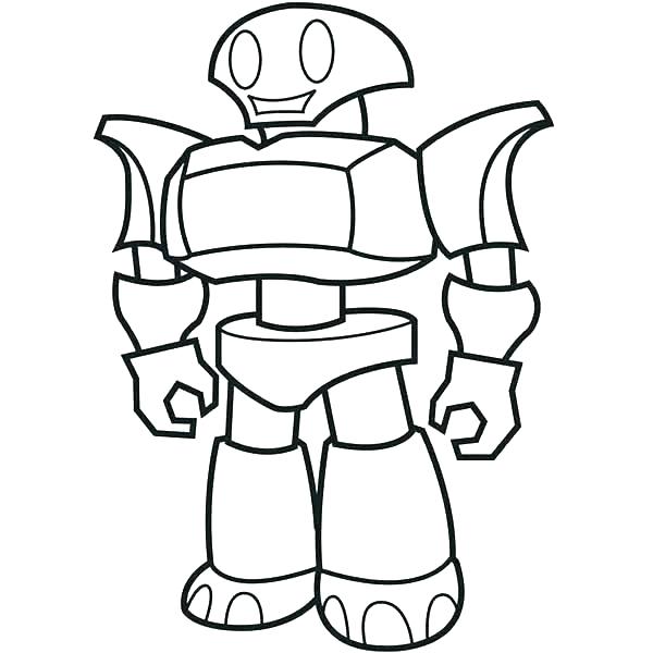 600x600 Robot Coloring