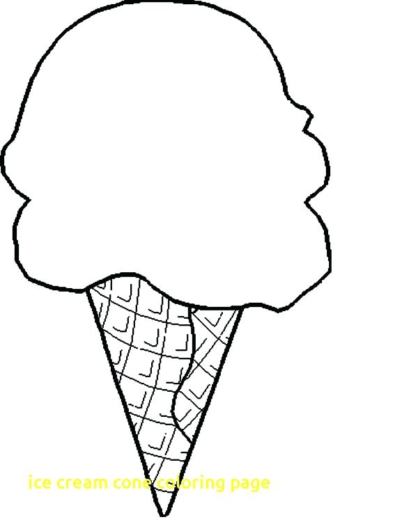Cone Coloring Page