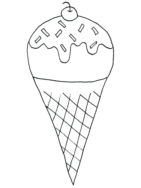 600x800 Ice Cream Coloring Pictures Free Coloring Page Ice Cream Cone Pics