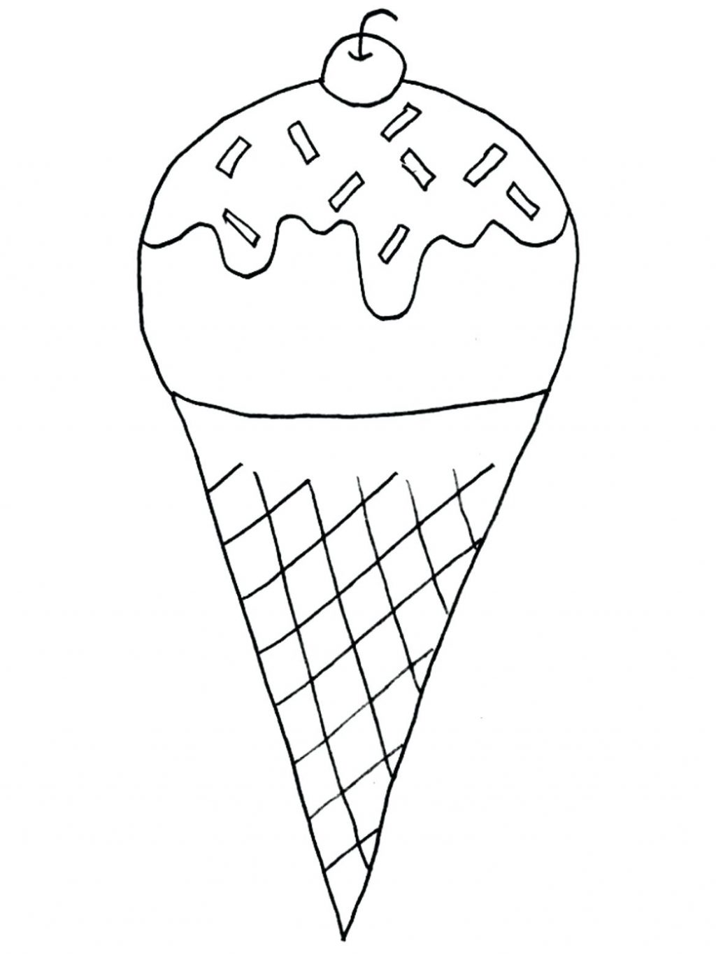 1024x1365 Coloring Pages ~ Ice Cream Cone Coloring Page Awesome Pages Image