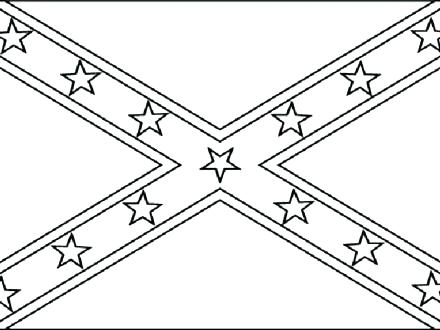440x330 Confederate Flag Coloring Page Confederate Flag Coloring Page
