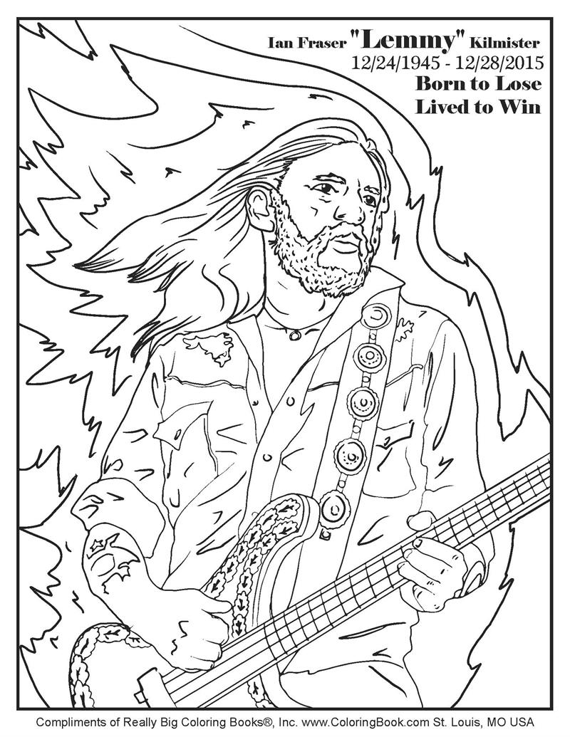 800x1035 Coloring Books Ian Fraser Lemmy Kilmister Free Online Coloring