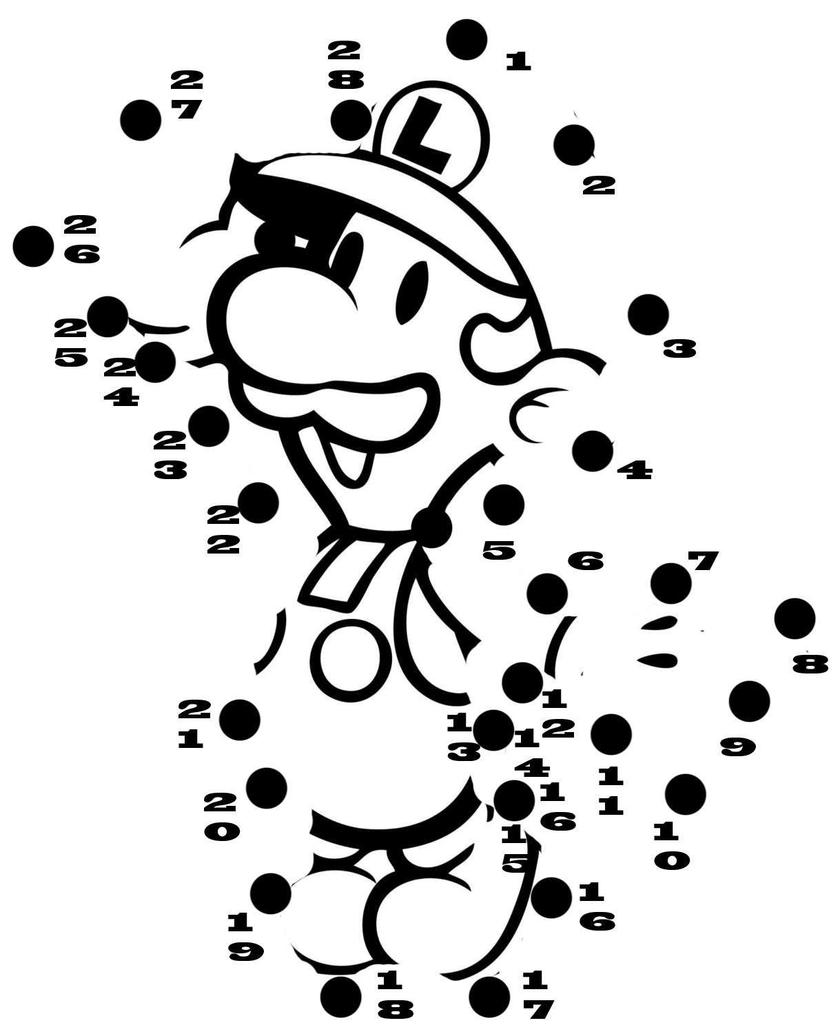 Connect The Dots Coloring Pages