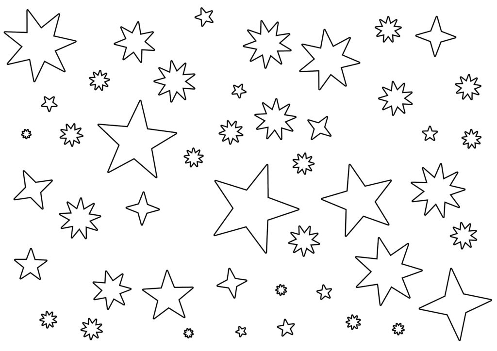 1024x724 Stars Coloring Page Funycoloring In Constellation Star