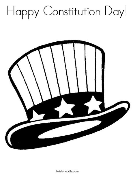 468x605 Happy Constitution Day Coloring Page