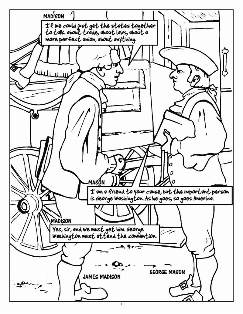 800x1035 Constitution Day Coloring Page