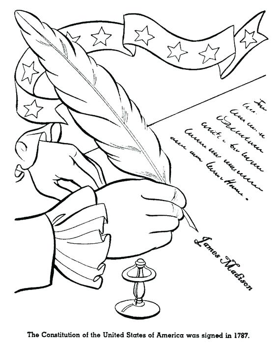 570x698 Constitution Day Coloring Pages Related Posts Veterans Day