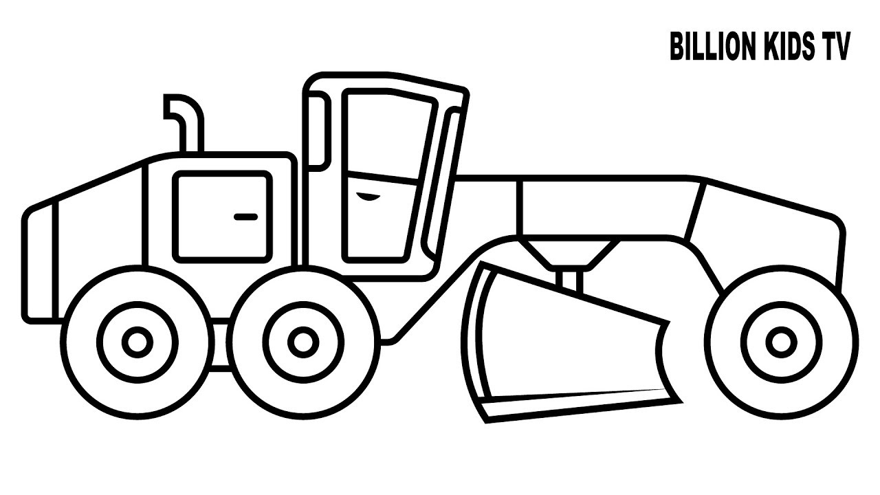 1280x720 Construction Equipment Coloring Pages