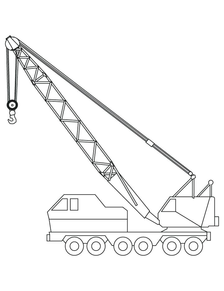 720x936 Construction Truck Coloring Pages Crane Coloring Pages 2