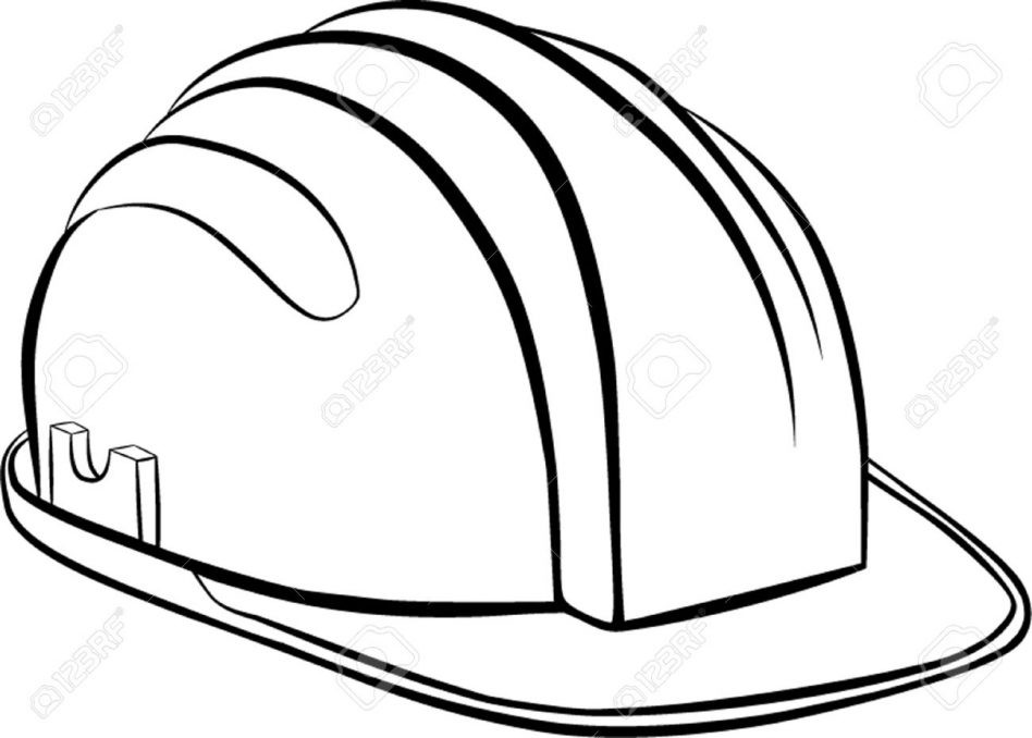 948x678 Construction Hat Coloring Pages New Hard Hat Coloring Page