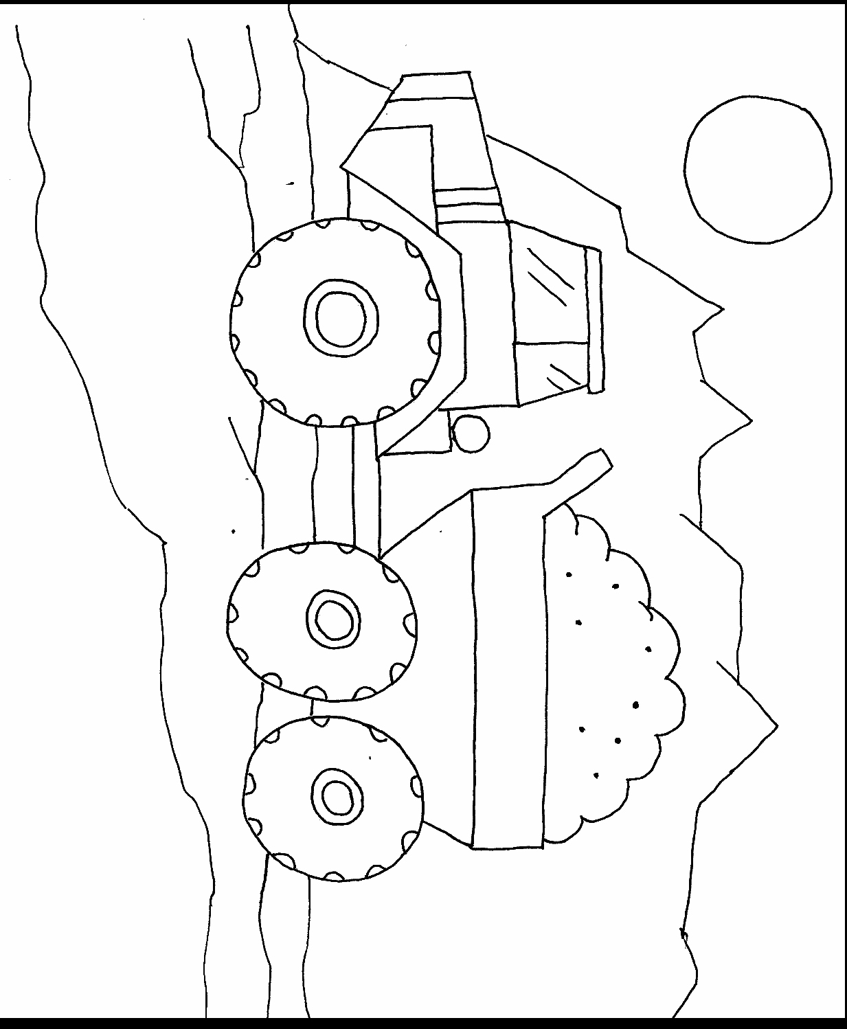 Construction Site Coloring Pages