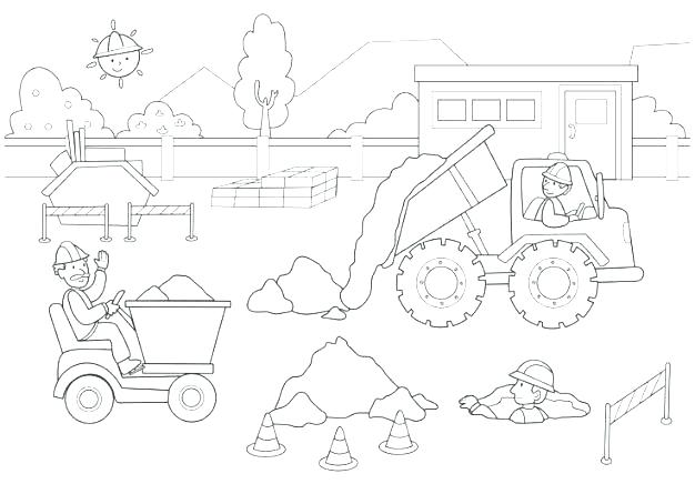 626x436 Tool Coloring Pages Construction Themed Coloring Sheets Pages 6