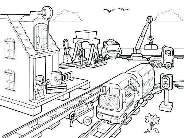 600x449 Construction Coloring Page Construction Coloring Page Construction