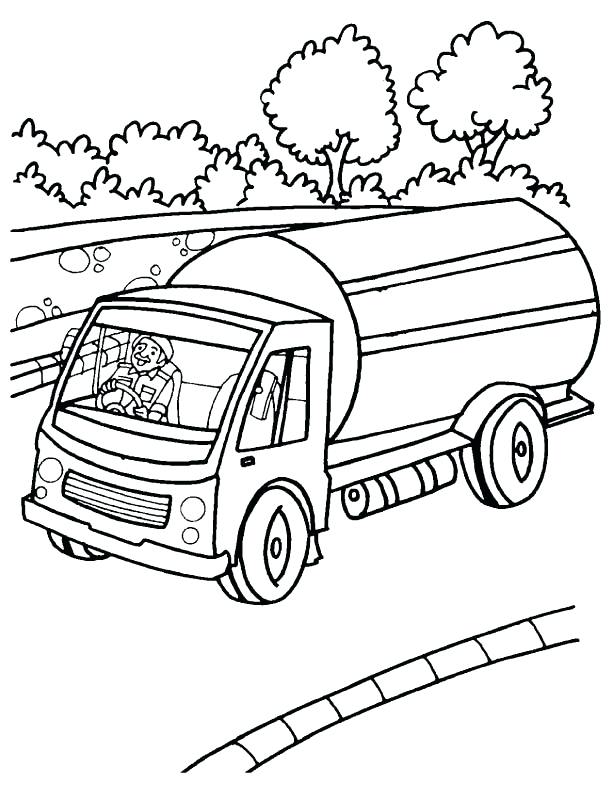 612x792 Bulldozer Coloring Page Tanker Truck Coloring Pages Coloring Page