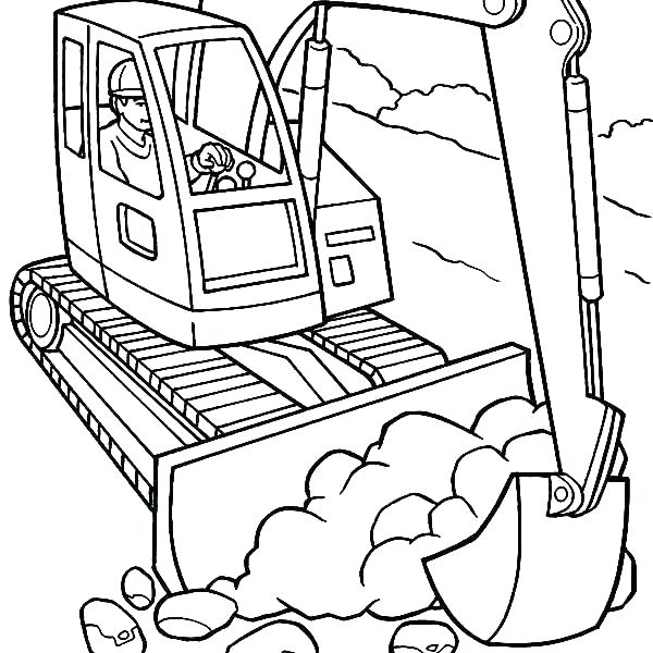 Construction Vehicles Coloring Pages