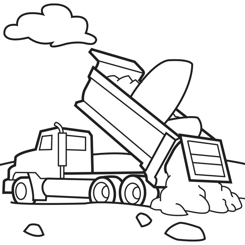 842x842 Free Construction Trucks Coloring Pages Lovely Construction