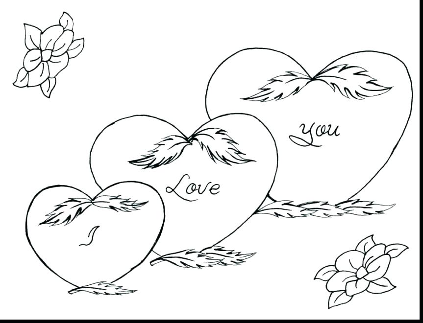 863x660 Valentine Hearts Coloring Pages Valentines Day Hearts Coloring