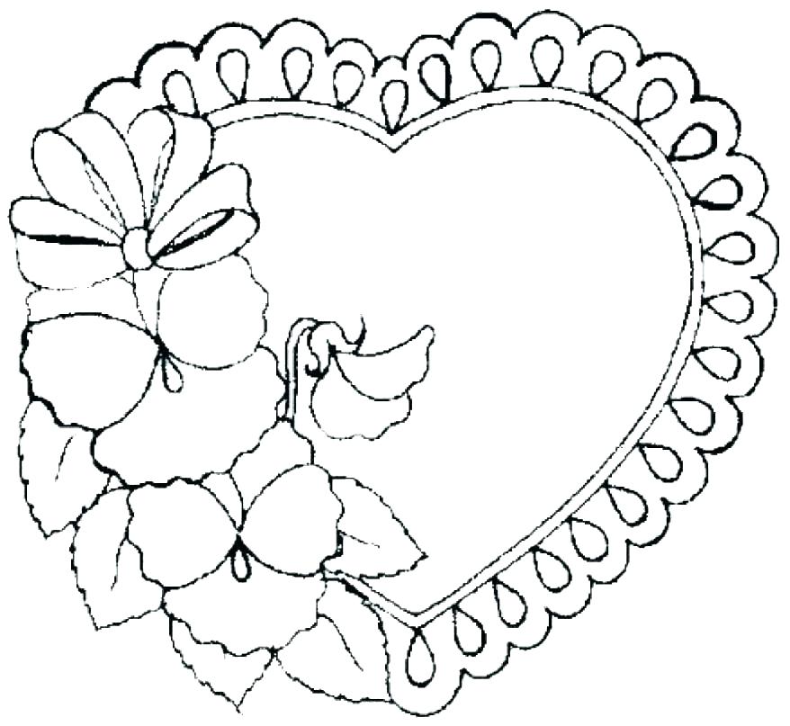 878x807 Valentines Hearts Coloring Pages Valentine Printable Coloring