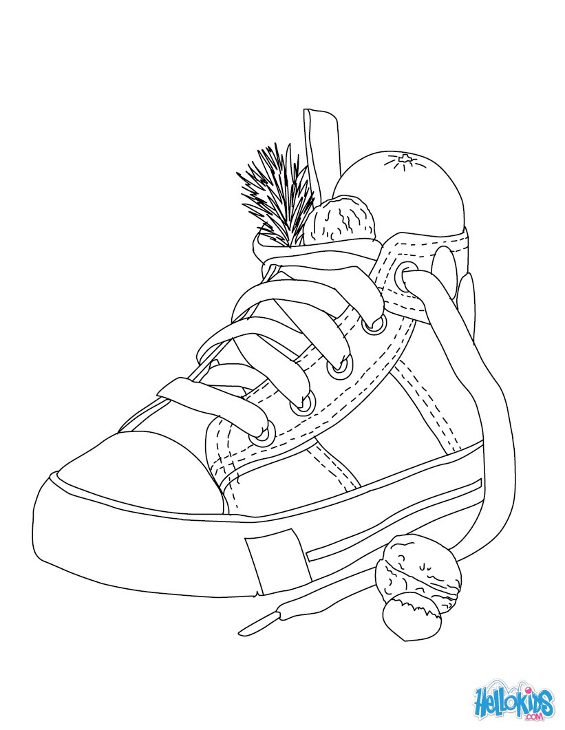 821x1061 Nike Shoe Coloring Page