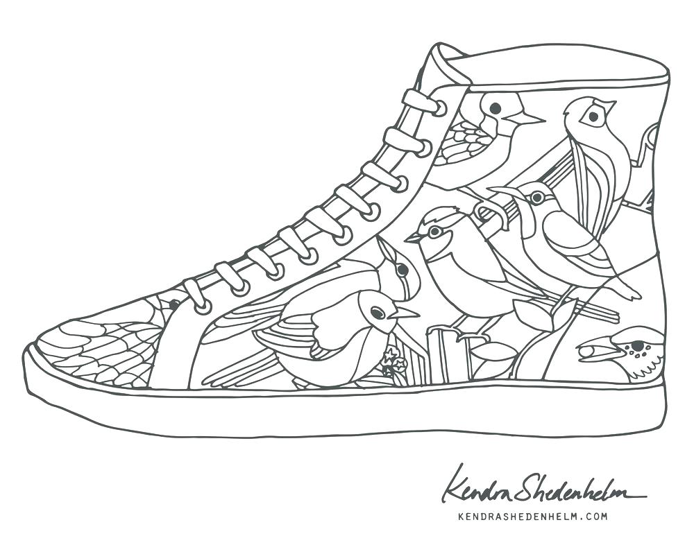 1000x773 Shoe Coloring Color Pages Shoe 9 Coloring Converse Shoe Coloring