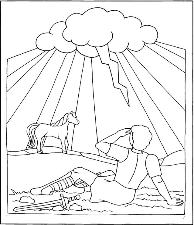 639x738 Paul Of Tarsus Coloring Pages Saul Of Tarsus Paul Of Tarsus