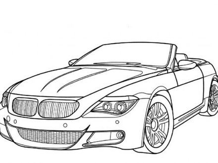 Convertible Car Coloring Pages