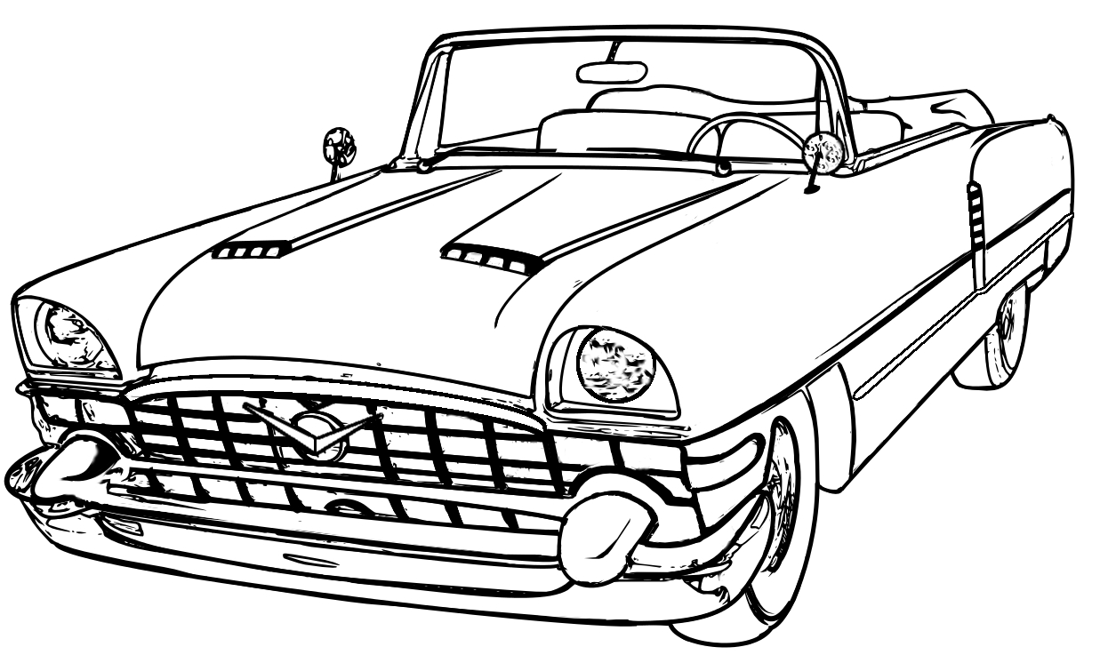 1237x737 Classic Car Coloring Pages