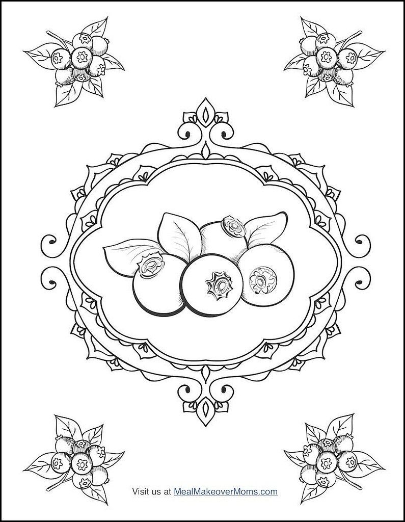 795x1024 Free Coloring Pages In The Smoothie Bowl Coloring Cookbook