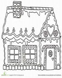 206x260 Image Result For Gingerbread House Coloring Pages Doodle Ideas