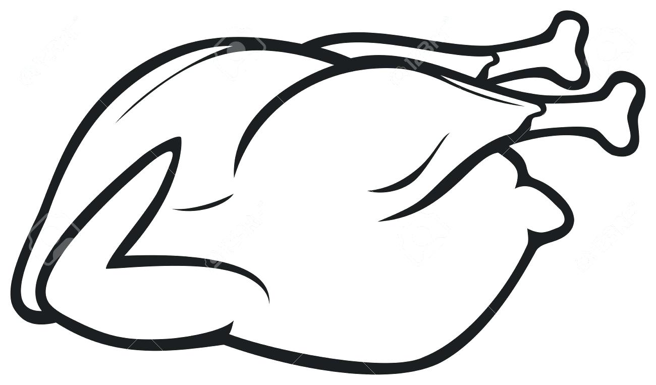 1300x763 Coloring Pages Online Unblocked Drawn Chicken Cooked Pencil And