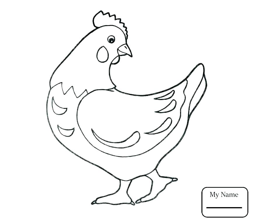 867x761 Chicken Coloring Page Hen Coloring Page In Hen With Chickens