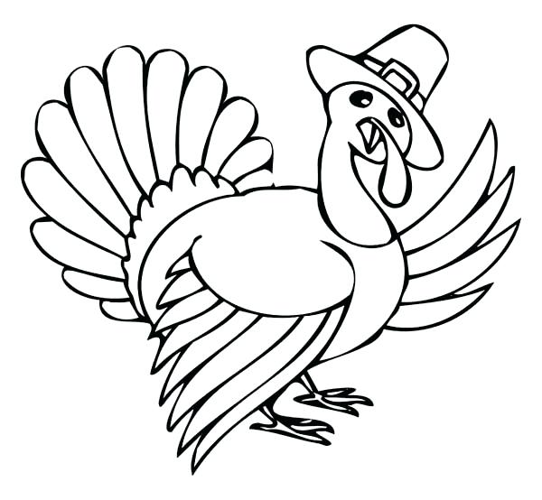 600x554 Cooked Turkey Coloring Pages Cooked Turkey Coloring Pages