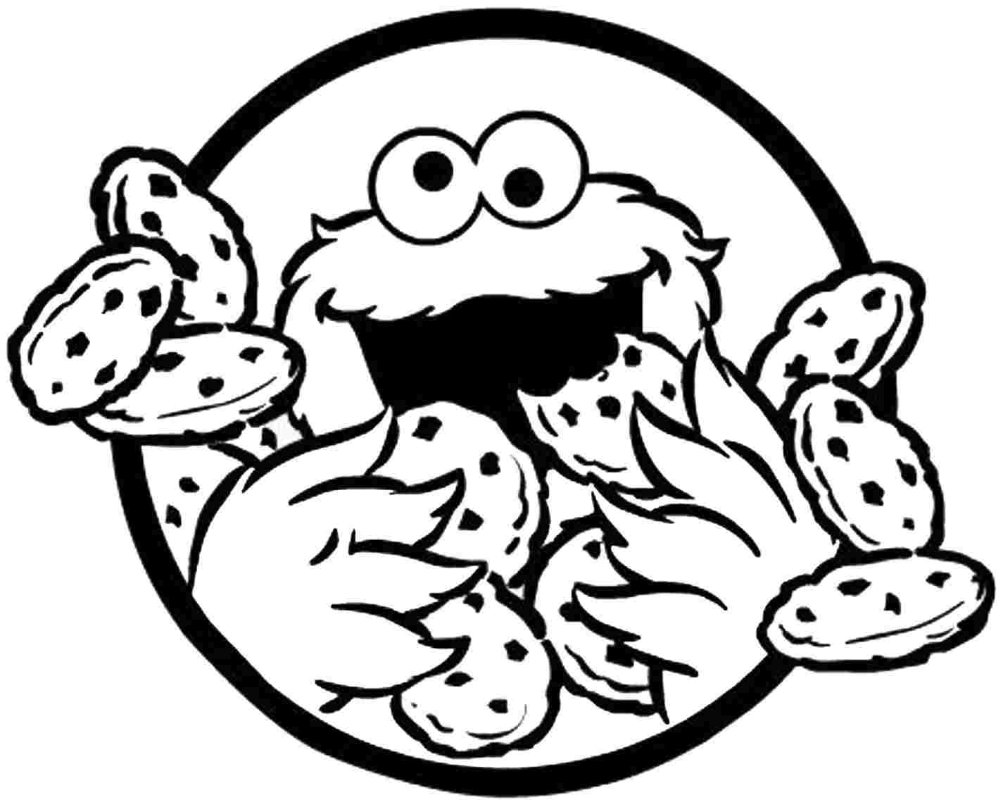 1425x1146 Cookie Coloring Pages