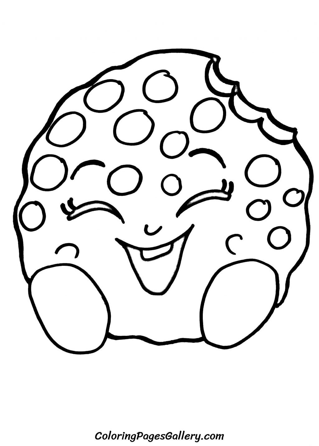 1024x1433 Delighted Shopkins Kooky Cookie Coloring Page