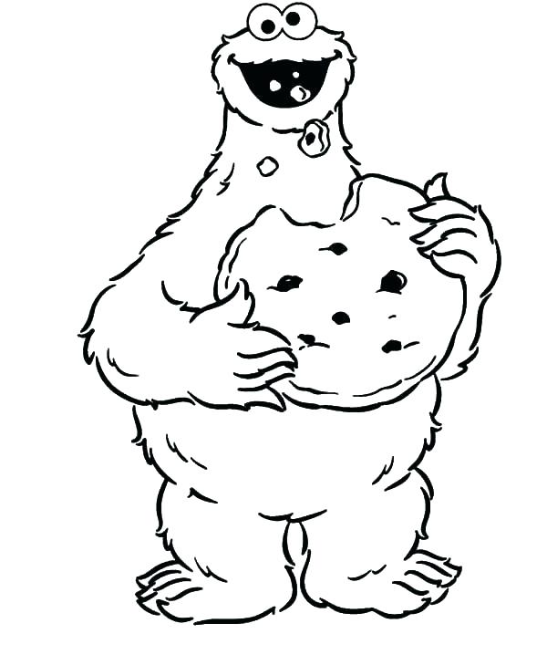 600x729 Cookies Coloring Pages C Is For Cookie Coloring Page Cookie
