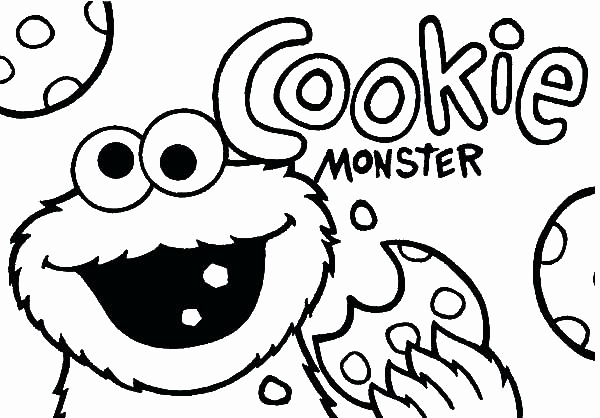 600x418 Cookie Jar Coloring Page Beautiful Baby Cookie Monster Drawing