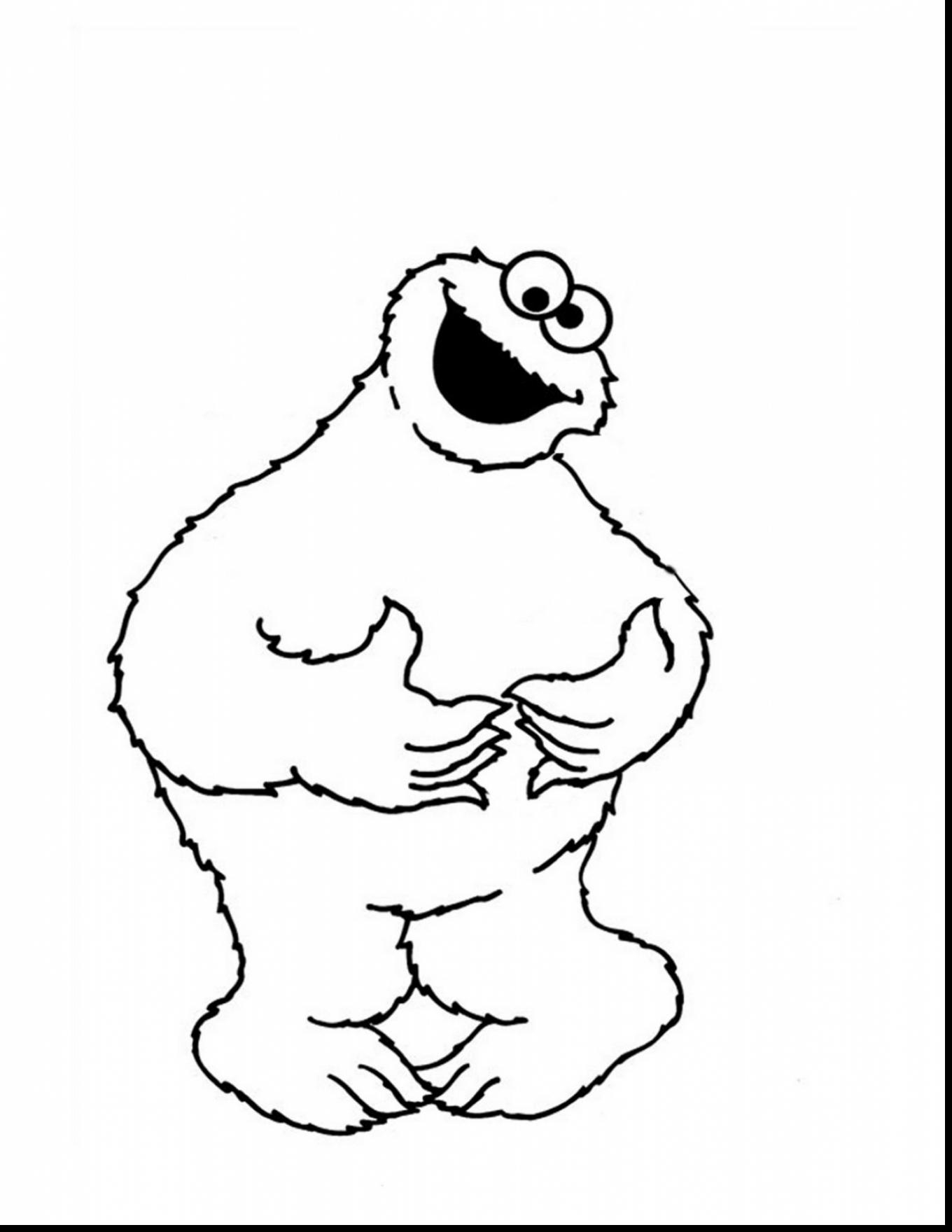 1360x1760 Cookie Monster Coloringage Stunning Head Birthdayages Coloring