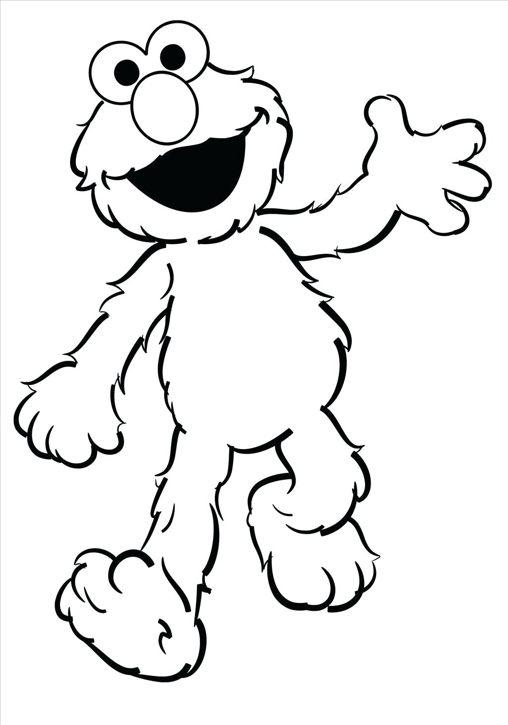 1024x1461 Cookie Monster Head Coloring Page Elmo And Pages To Print