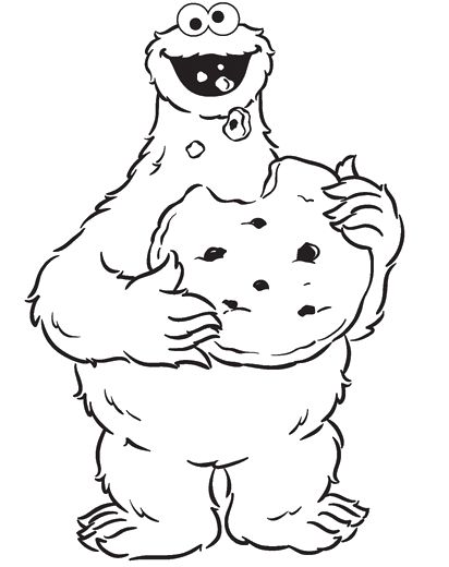 412x520 8 Best Cookie Monster Images On Coloring Books