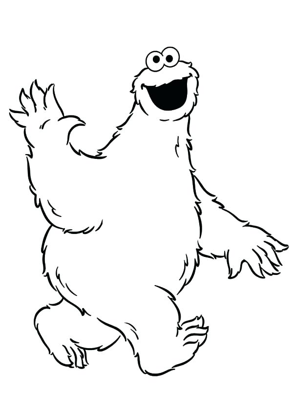 600x839 Cookie Monster Coloring Page Cookie Monster Coloring Book