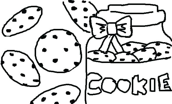 591x360 Cookie Coloring Pages Monster Cookie And Big Cookies Coloring