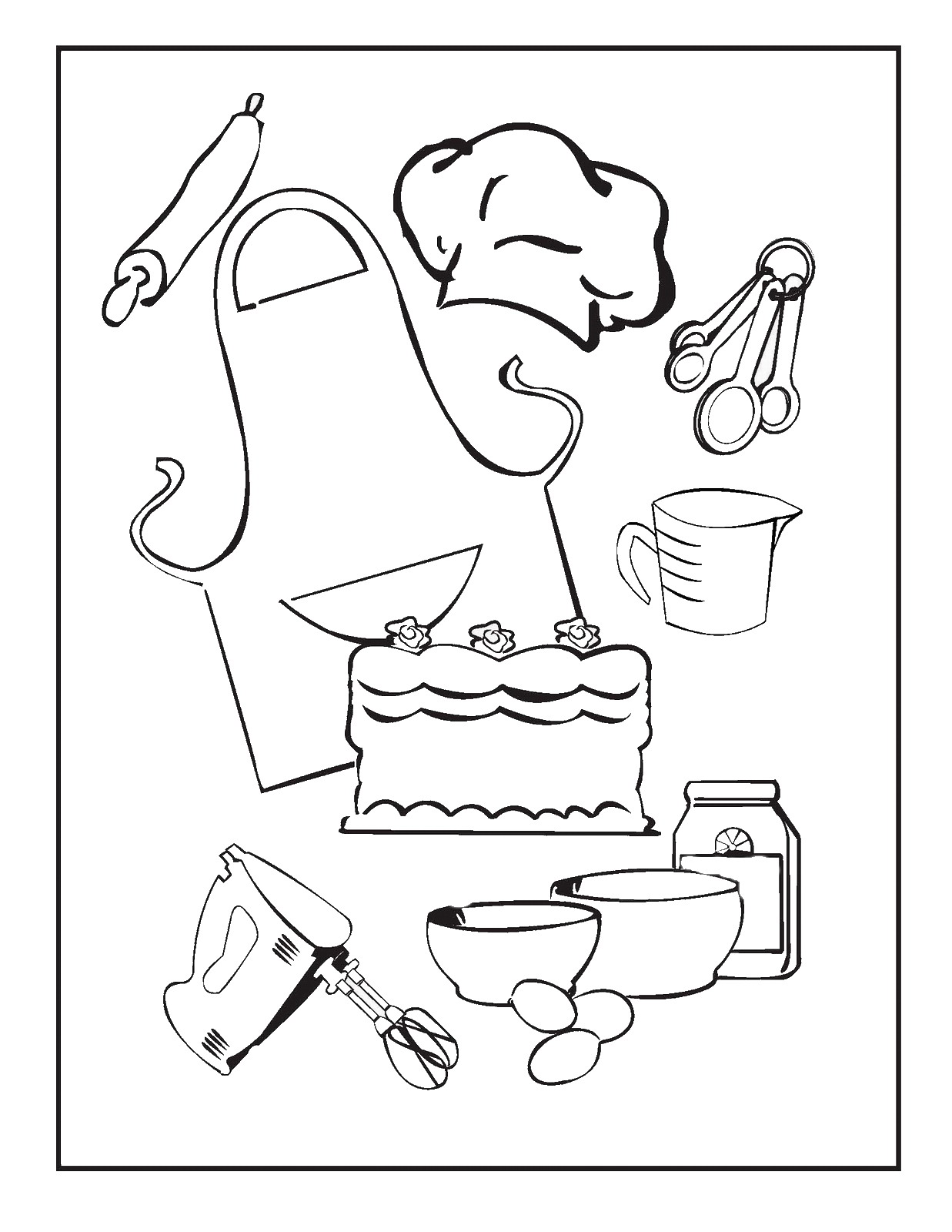 1237x1600 Cooking Coloring Pages Nice Cooking Coloring Pages