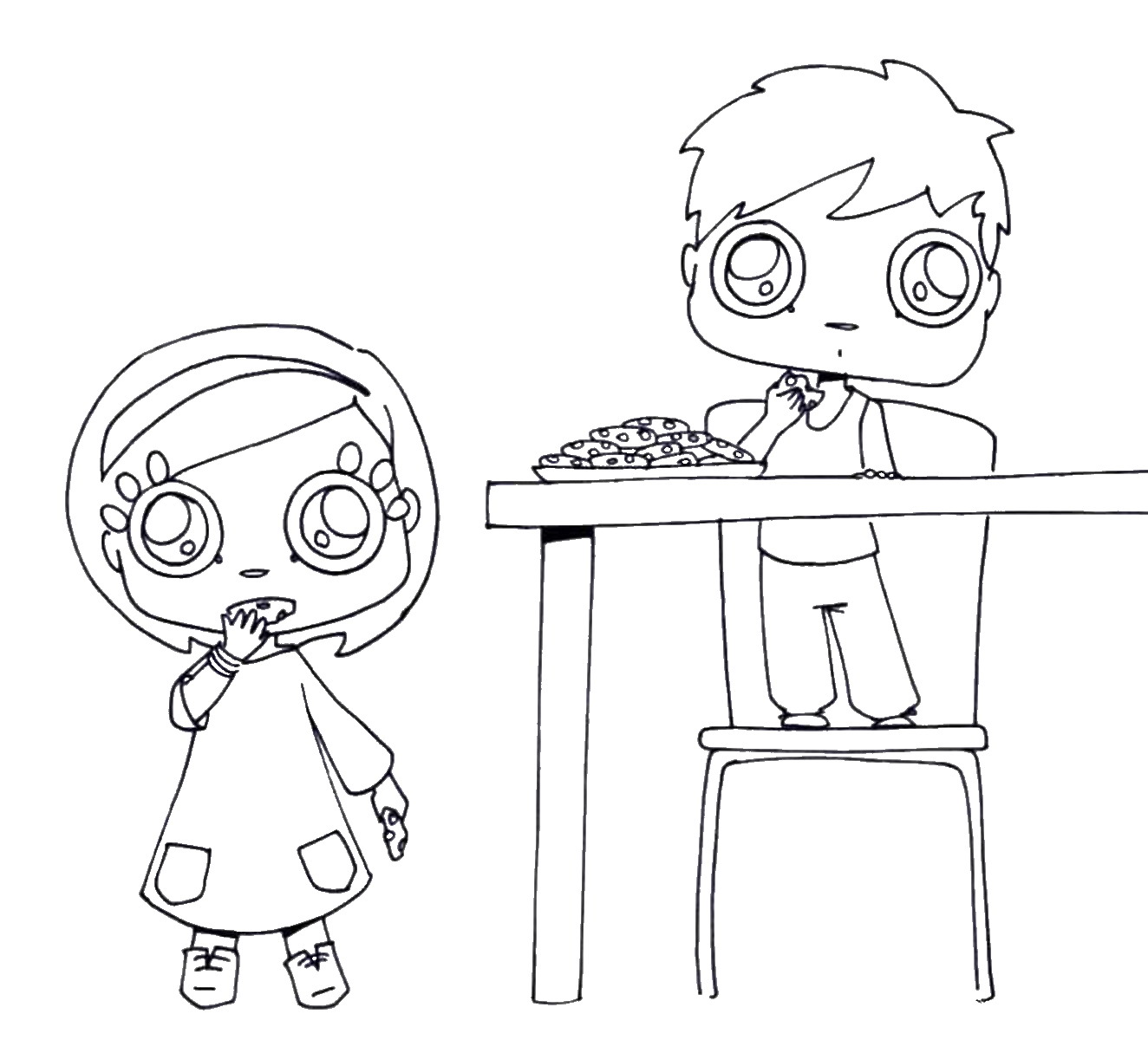 1324x1200 Cooking Amp Baking Coloring Pages
