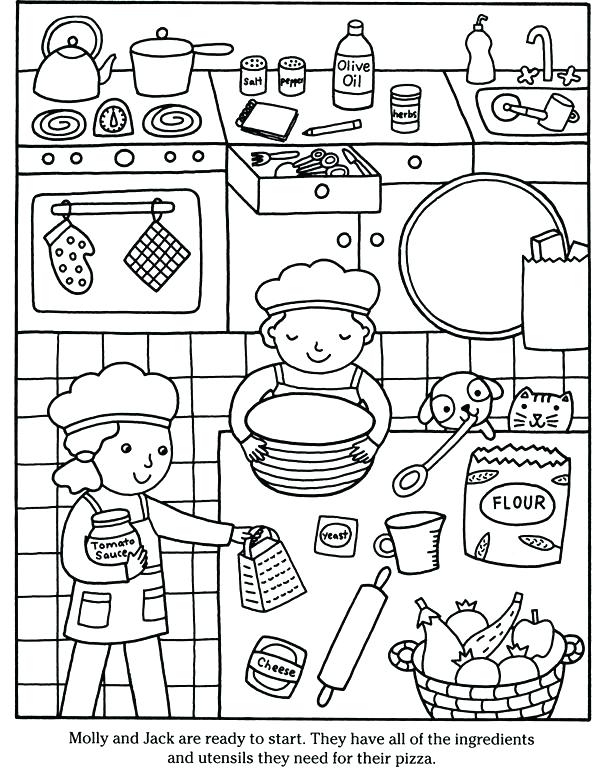 609x770 Cooking Coloring Pages Ratatouille Cooking Coloring Pages For Kids