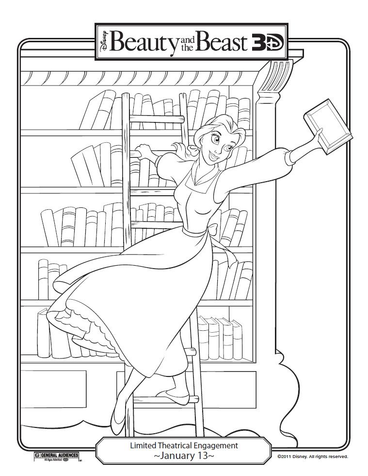 759x980 Beauty Amp The Beast 3d Coloring Pages Beast, 3d And Coloring Books