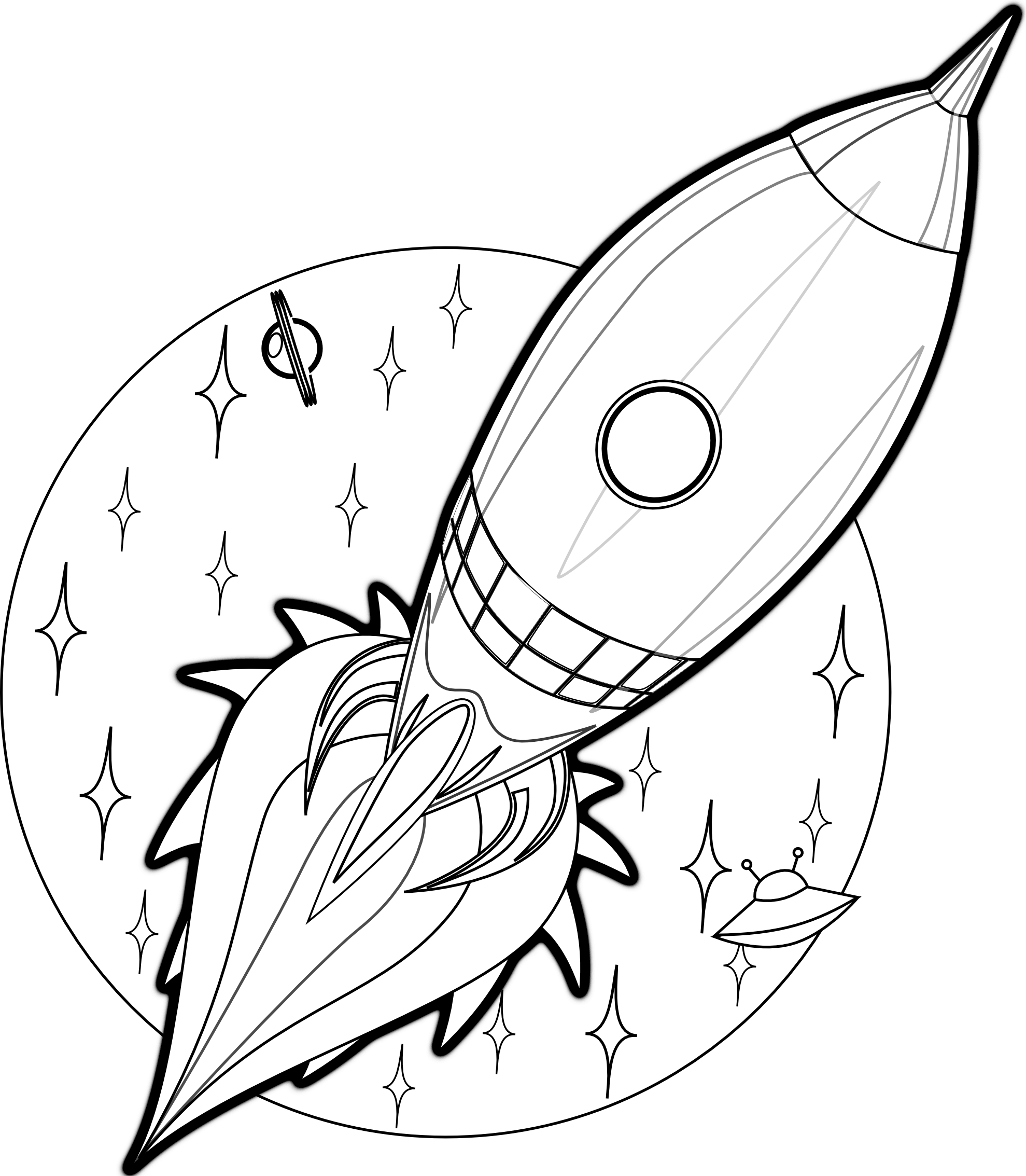1979x2267 Cool Rocketship Coloring Pages Free Printable