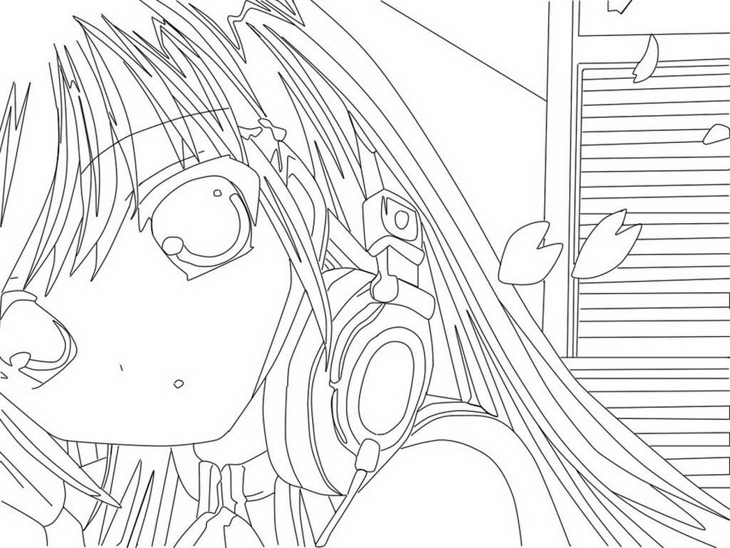 1048x786 Special Anime Coloring Pages Cool Ins 3161 Unknown Girl