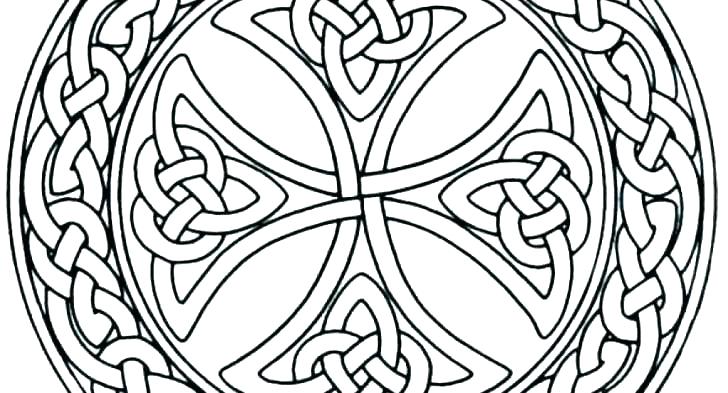 728x393 Design Coloring Pages Geometric Shapes Cartoon Page Printable